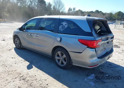 2019 Honda Odyssey Ex-L from USA, damaged, VIN 5FNRL6H77KB130056
